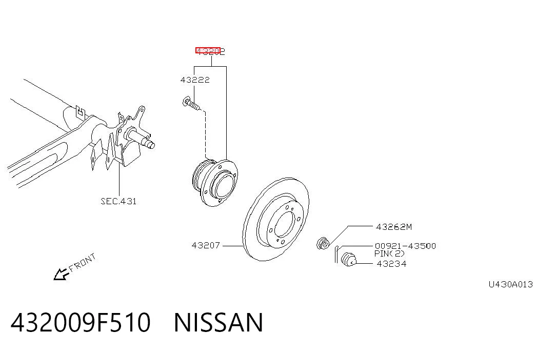 432009F510 Nissan/Infiniti