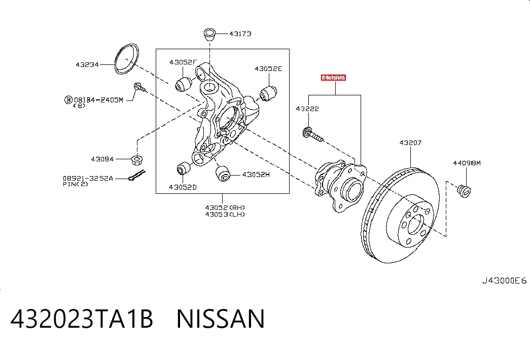 Piasta tylna Nissan Teana sedana (J32) (2008 - 2013) cena, od 81,61 USD
