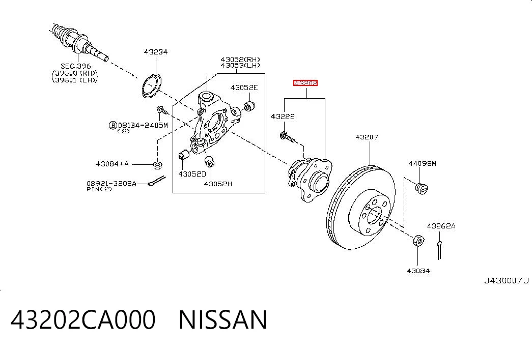 Do koszyka Piasta tylna Nissan Murano  Z50