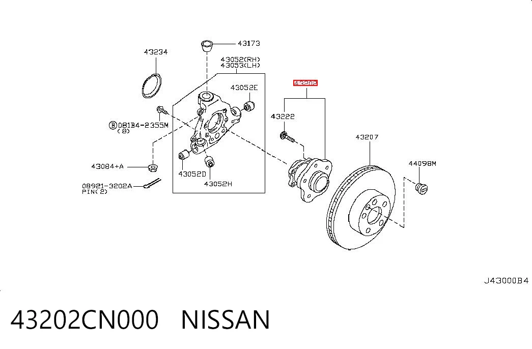 Do koszyka Piasta tylna Nissan Teana  J31