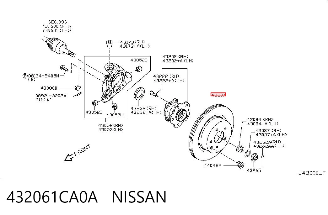 432061CA0A Nissan/Infiniti