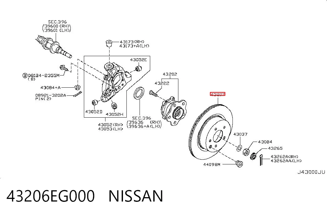 43206EG000 Nissan/Infiniti