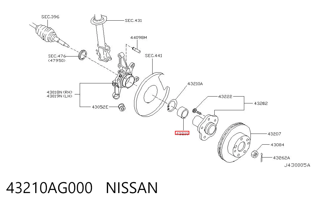 43210AG000 Nissan/Infiniti