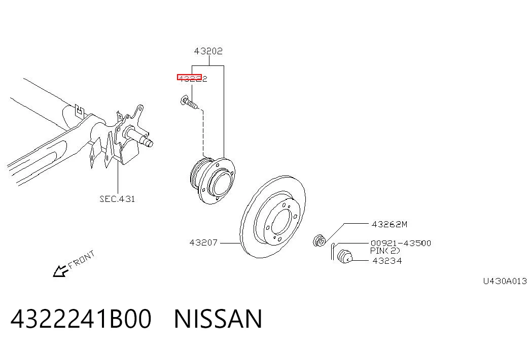 4322241B00 Nissan/Infiniti