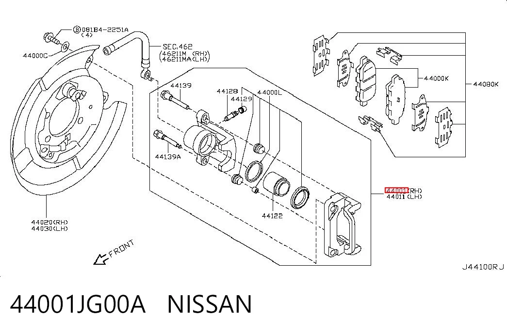 44001JG00A Nissan/Infiniti
