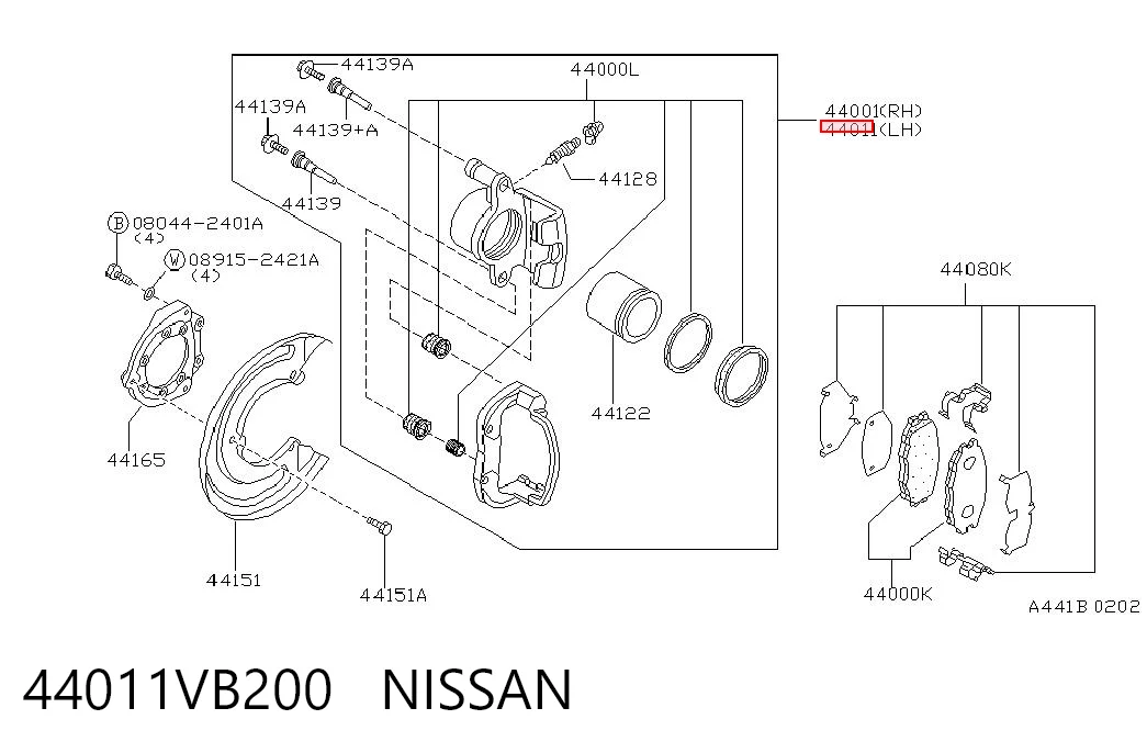 Do koszyka Zacisk hamulcowy tylny lewy Nissan Patrol  Y61