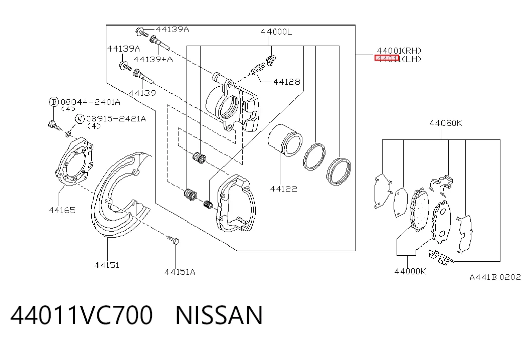 Zacisk hamulcowy tylny lewy Nissan Patrol 