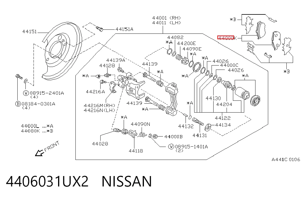 4406031UX2 Nissan/Infiniti