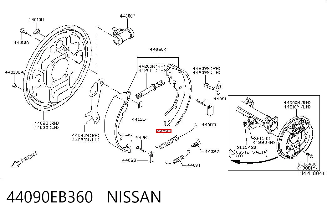44090EB360 Nissan/Infiniti