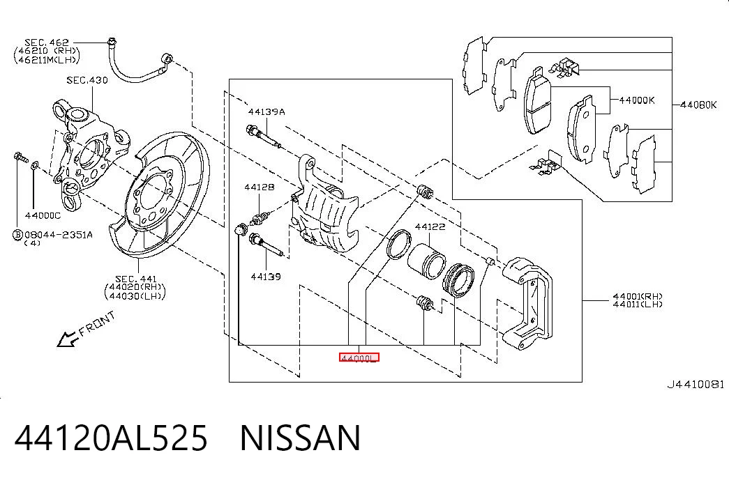 44120AL525 Nissan/Infiniti