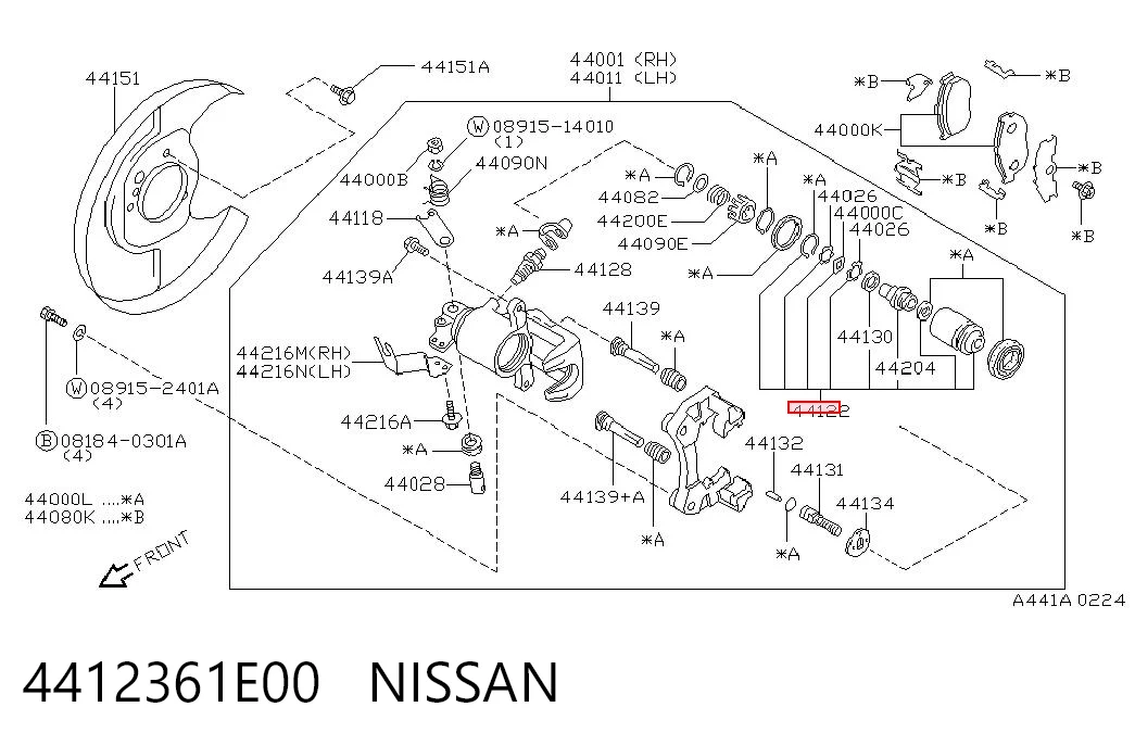 4412361E00 Nissan/Infiniti