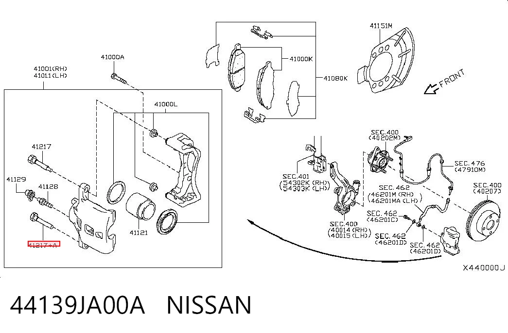 44139JA00A Nissan/Infiniti