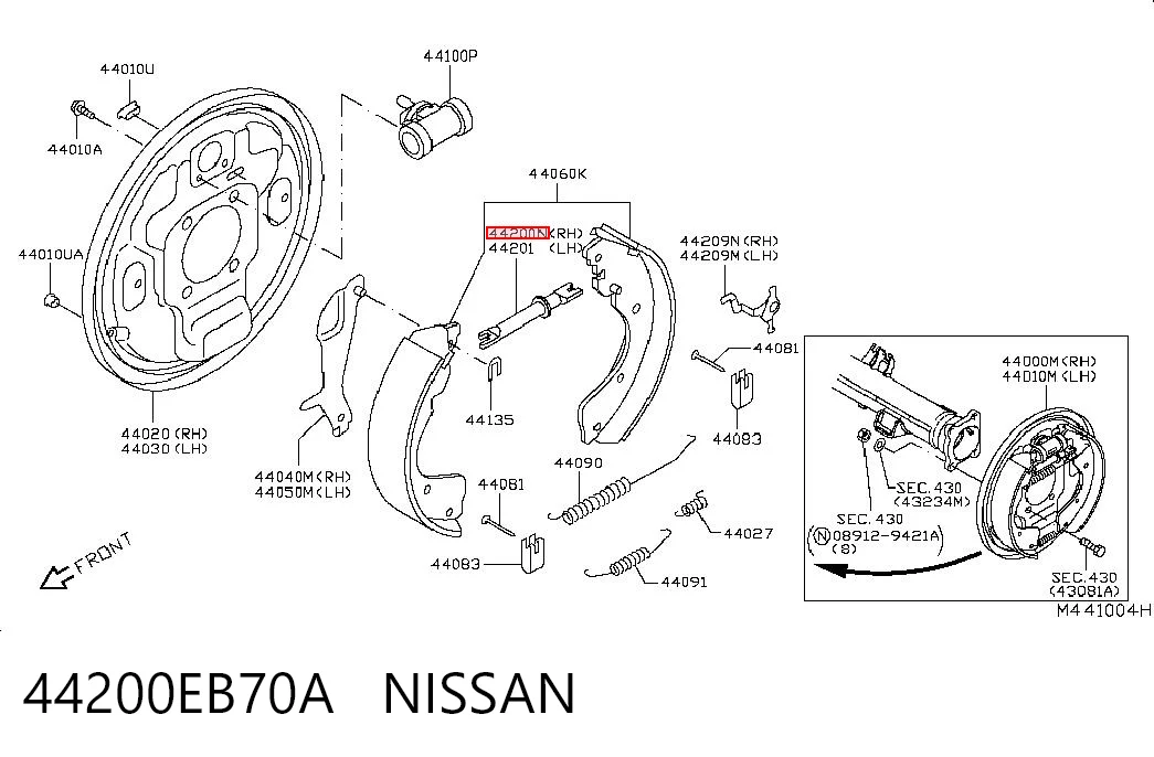 44200EB70A Nissan/Infiniti