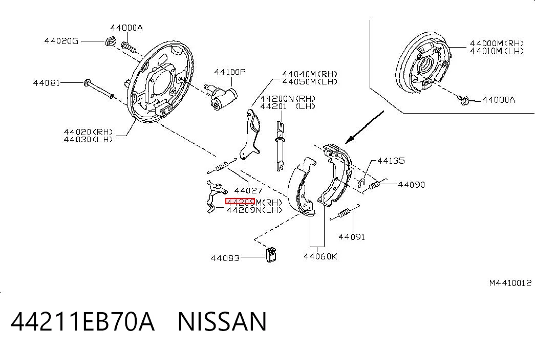 44211EB70A Nissan/Infiniti