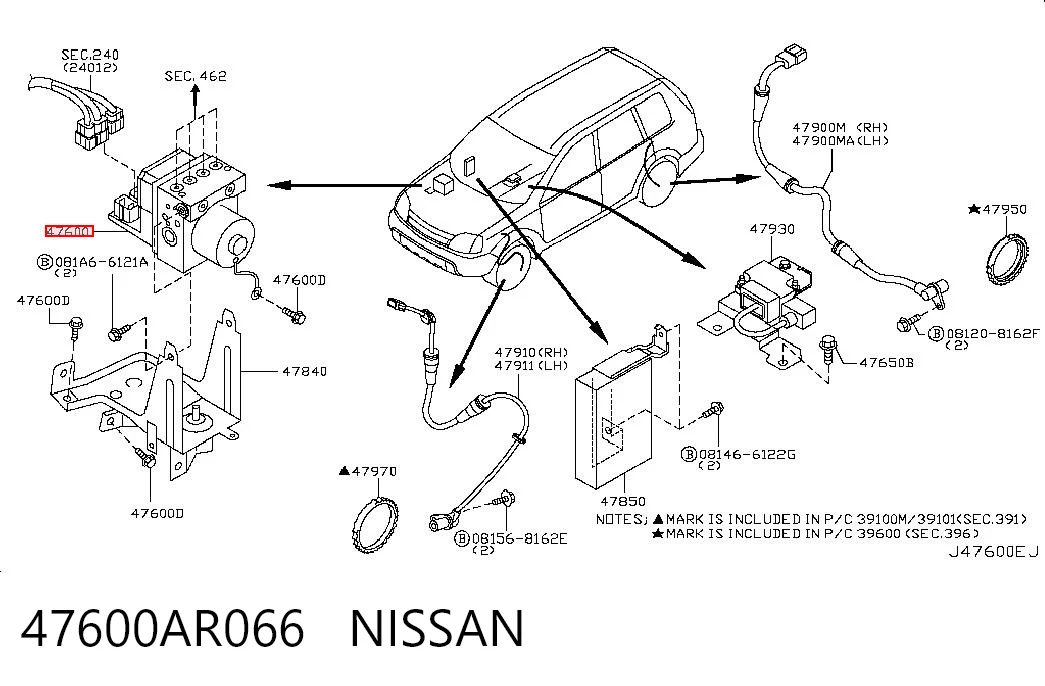 Sterownik ABS  hydrauliczny do Nissan X-Trail  T30