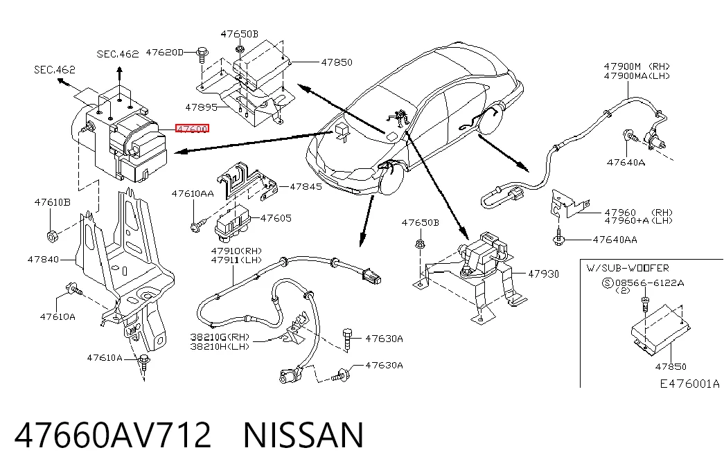  Sterownik ABS  hydrauliczny Nissan Primera 