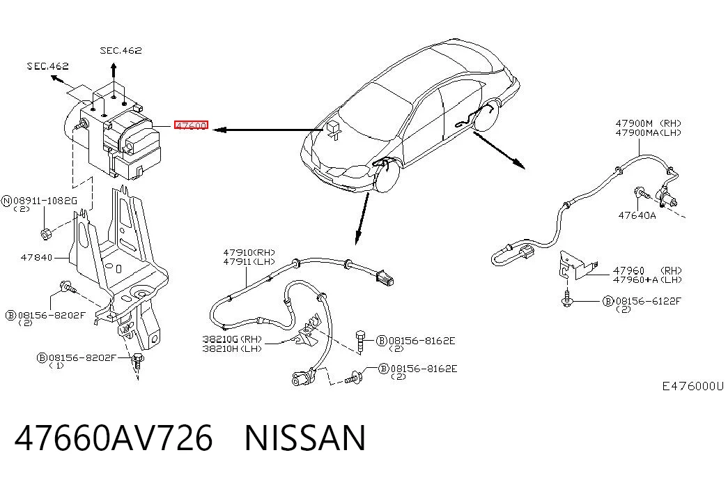 Sterownik ABS  hydrauliczny Nissan Primera 