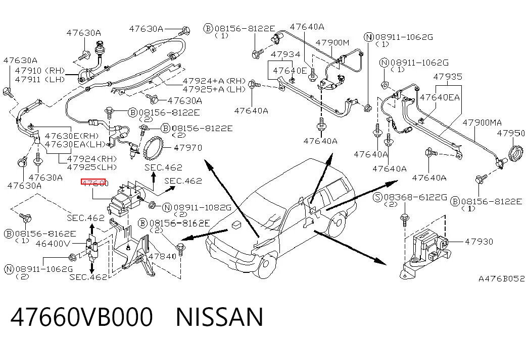 Sterownik ABS  hydrauliczny do Nissan Patrol  Y61
