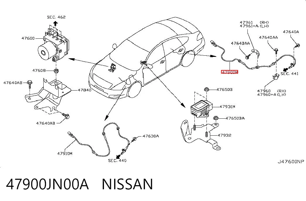 47900JN00A Nissan/Infiniti