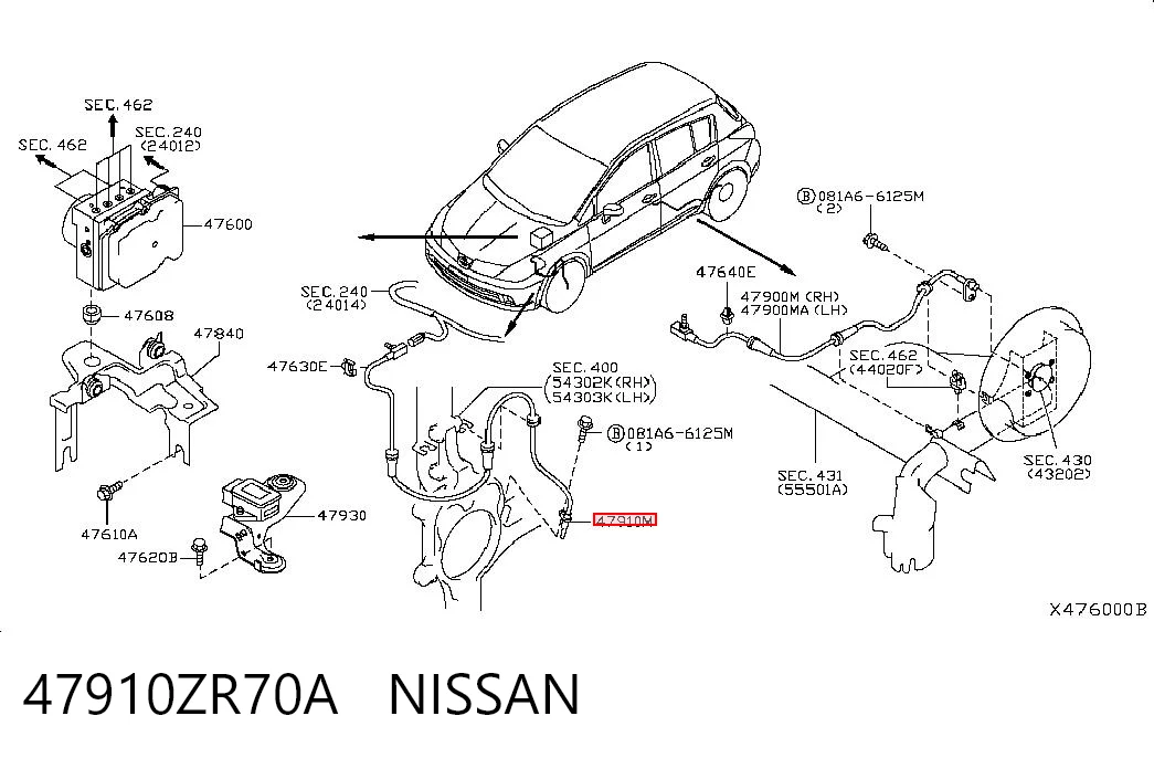47910ZR70A Nissan/Infiniti