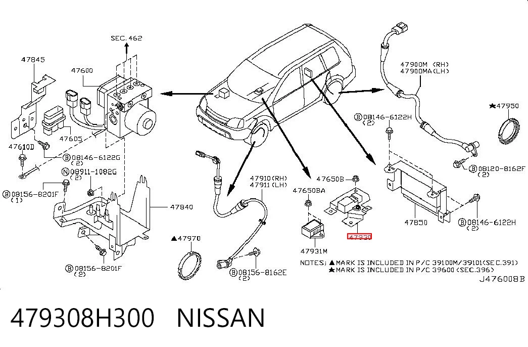 479308H300 Nissan/Infiniti