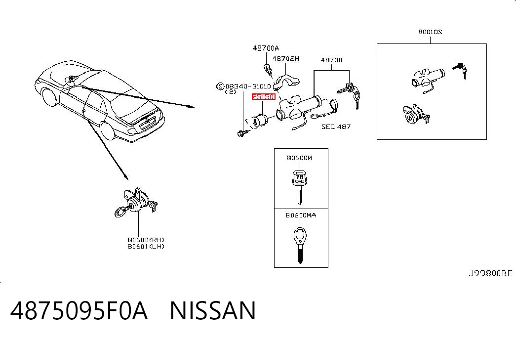 4875095F0A Nissan/Infiniti