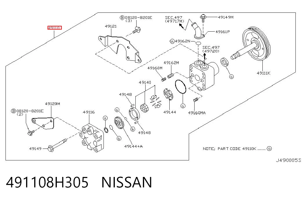 491108H305 Nissan/Infiniti