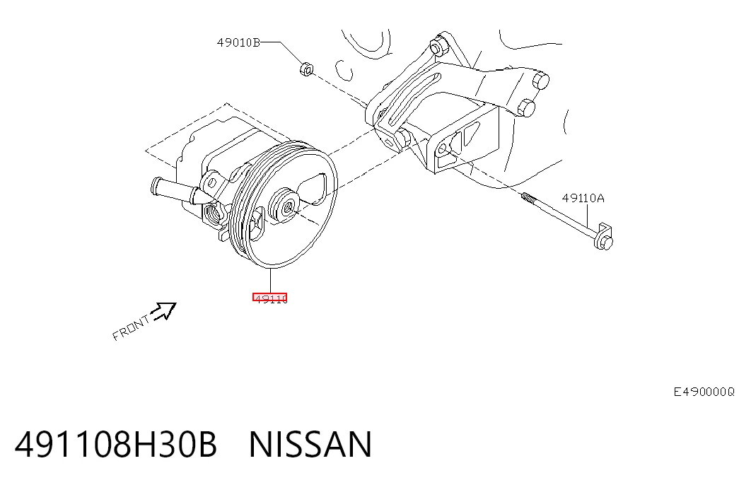 Pompa wspomagania hydraulicznego kierownicy do Nissan Primera  P12