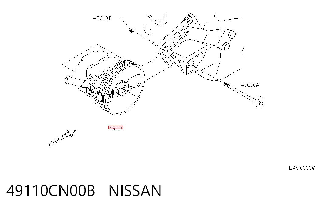  Pompa wspomagania hydraulicznego kierownicy Nissan Primera 