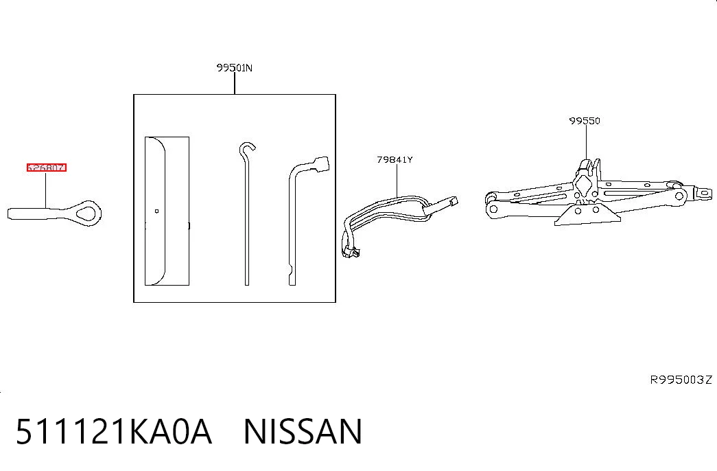 511121KA0A Nissan/Infiniti Hak holowniczy