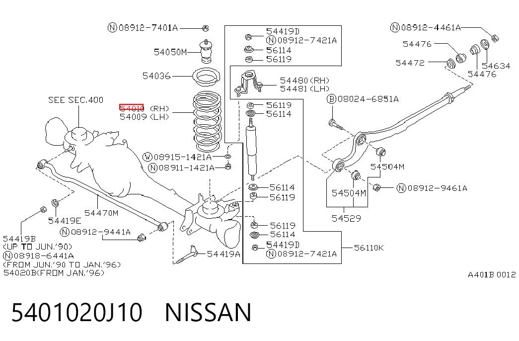 Sprężyna przednia do Nissan Patrol  Y60