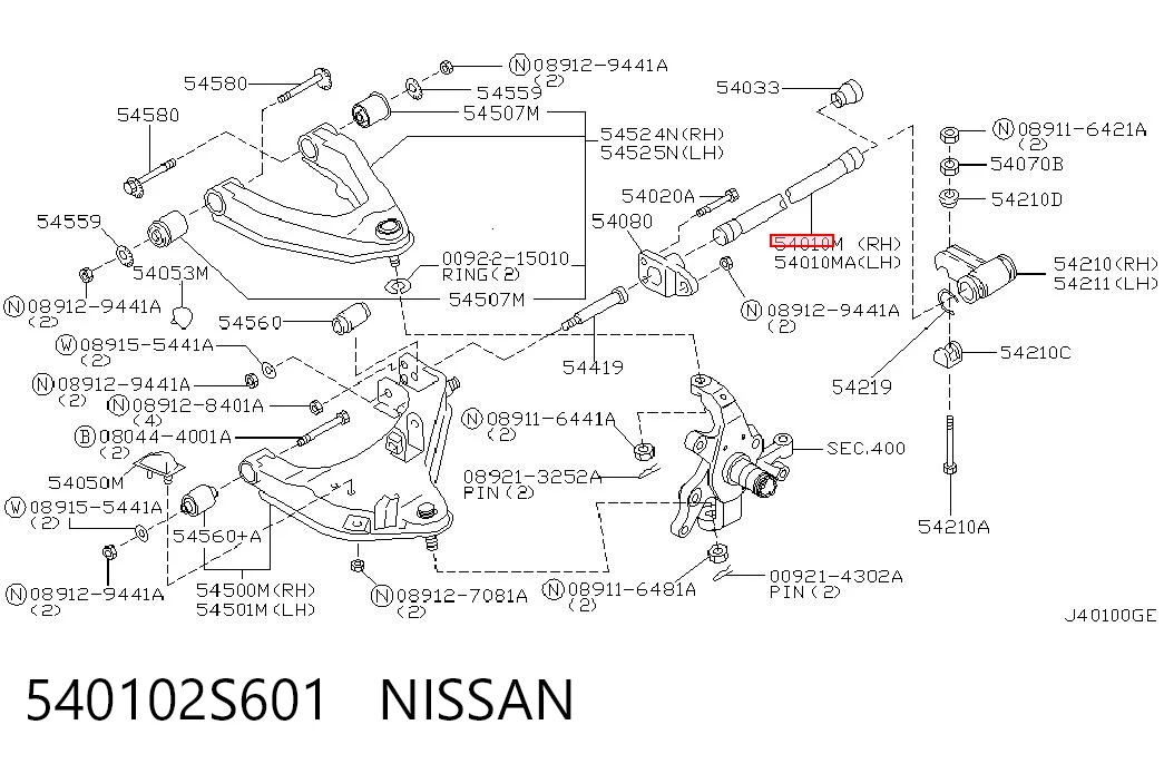 540102S601 Nissan/Infiniti