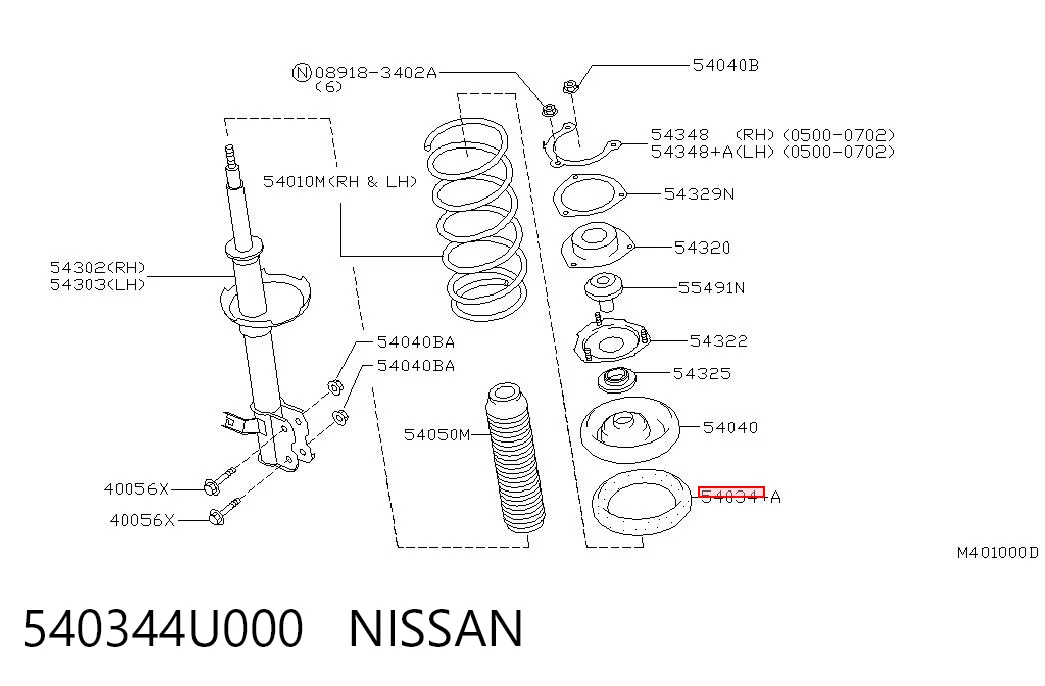 540344U000 Nissan/Infiniti