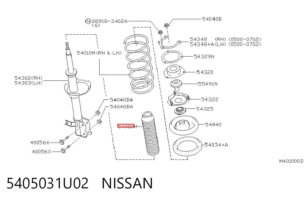 5405031U02 Nissan/Infiniti