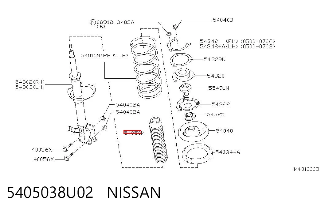 5405038U02 Nissan/Infiniti