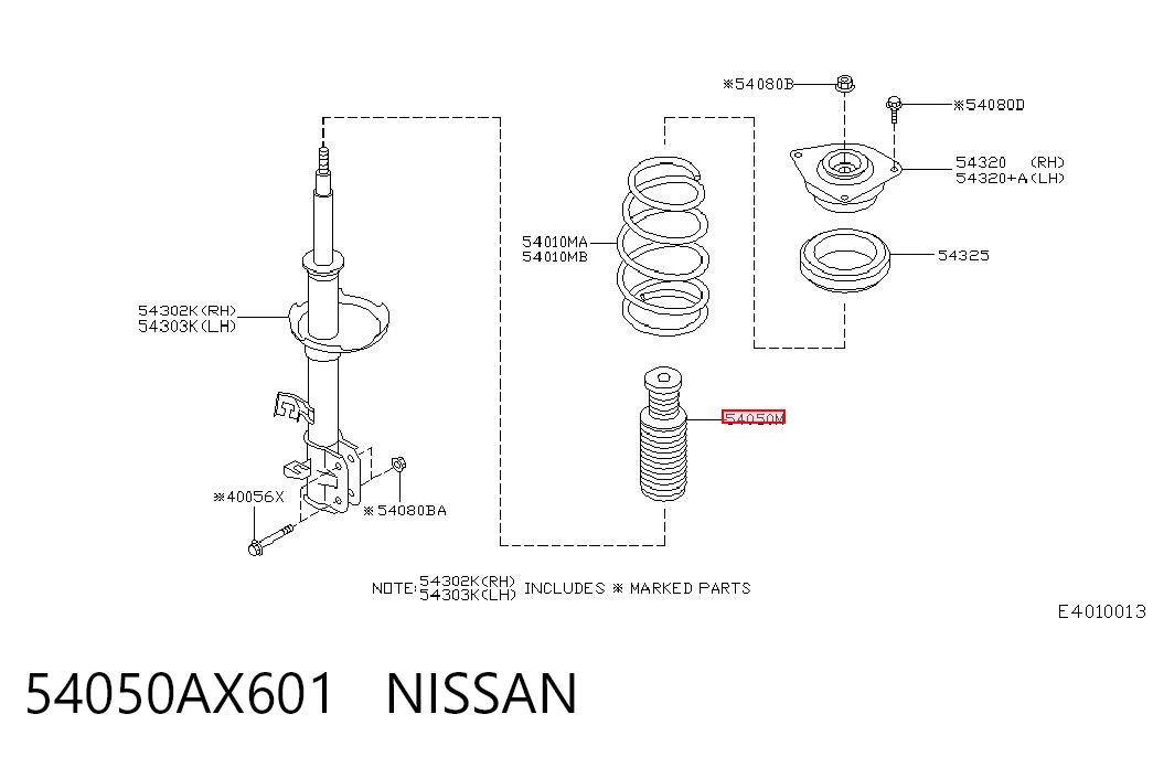 54050AX601 Nissan/Infiniti