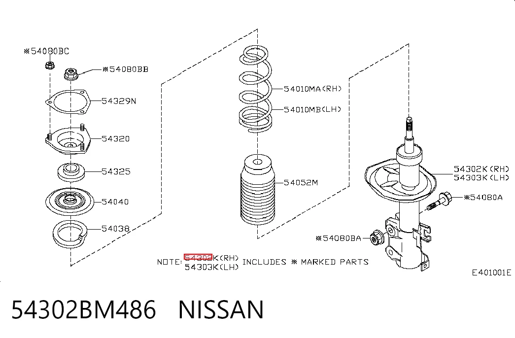 54302BM486 Nissan/Infiniti
