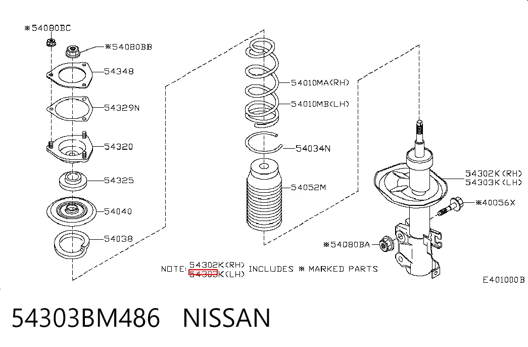 54303BM486 Nissan/Infiniti