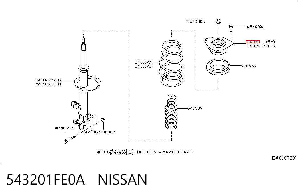 543201FE0A Nissan/Infiniti