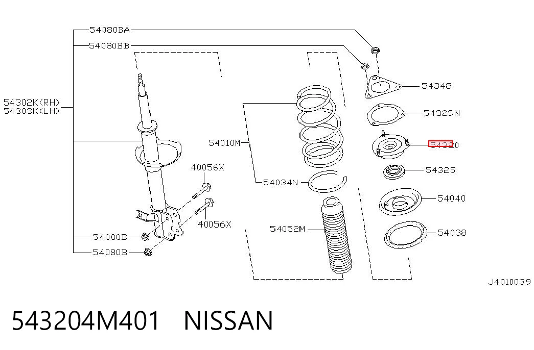 543204M401 Nissan/Infiniti