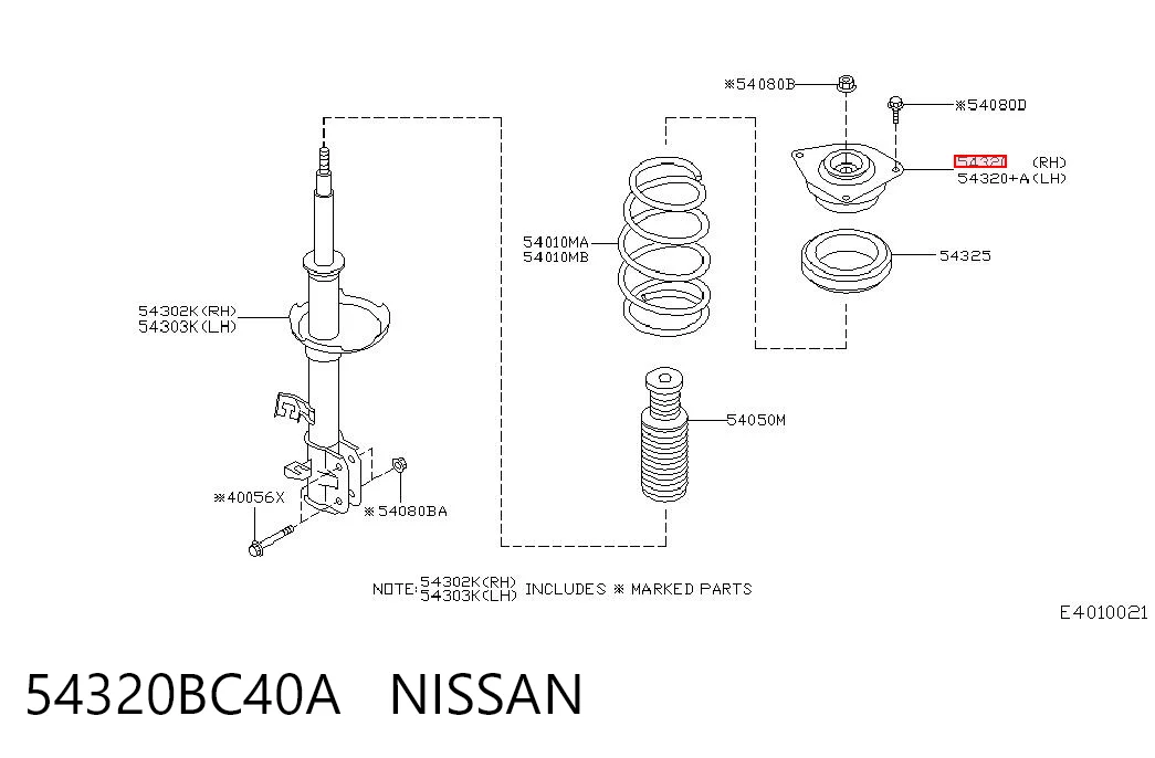 54320BC40A Nissan/Infiniti