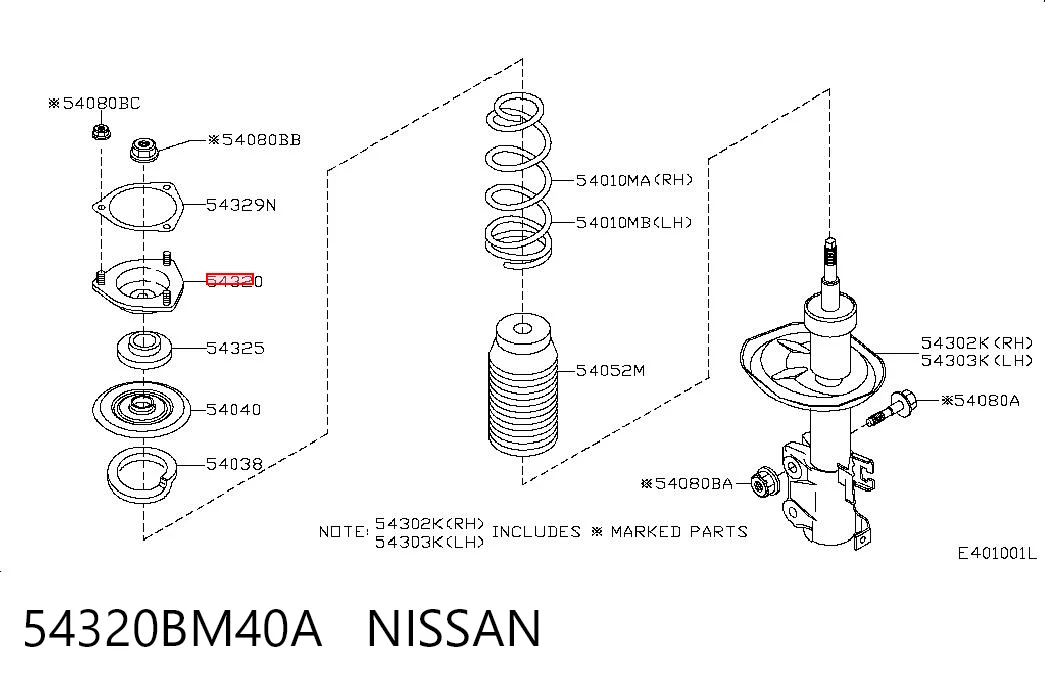 54320BM40A Nissan/Infiniti