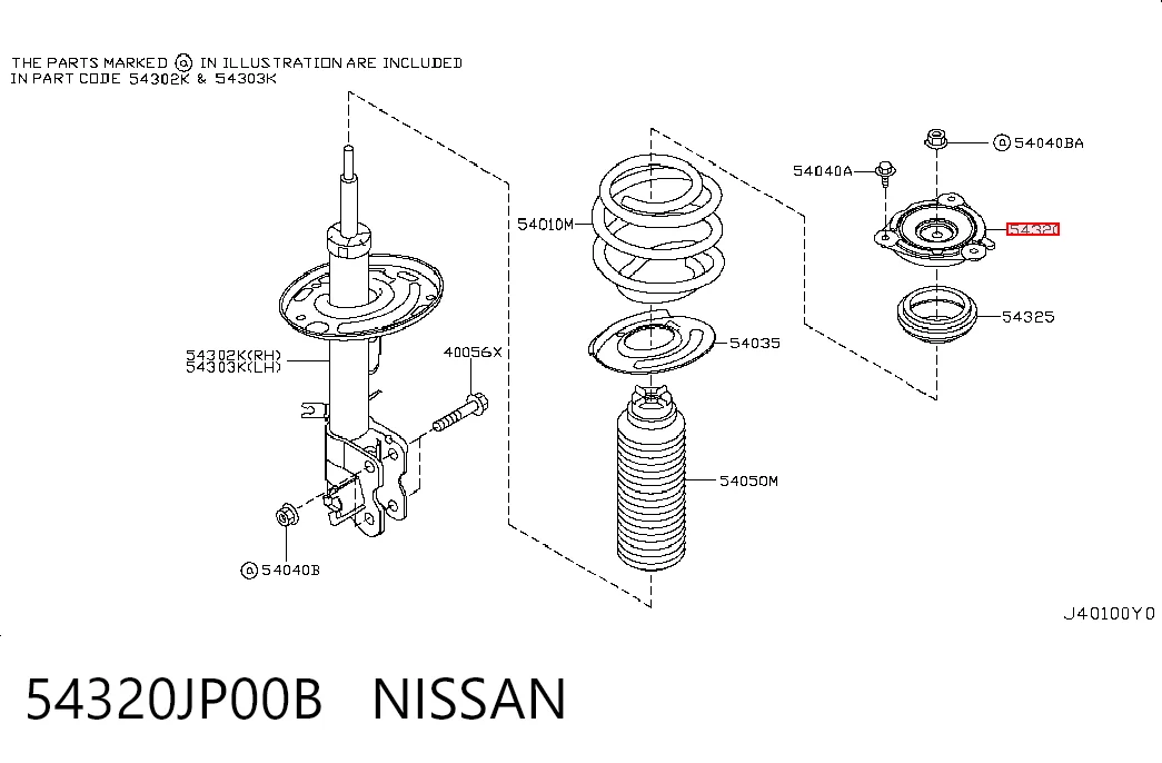 54320JP00B Nissan/Infiniti