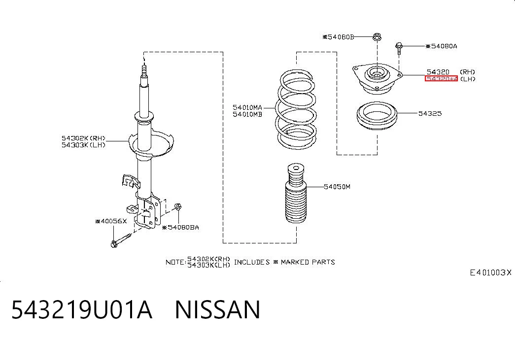 543219U01A Nissan/Infiniti