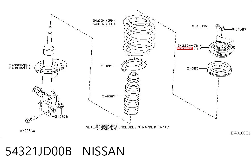 54321JD00B Nissan/Infiniti
