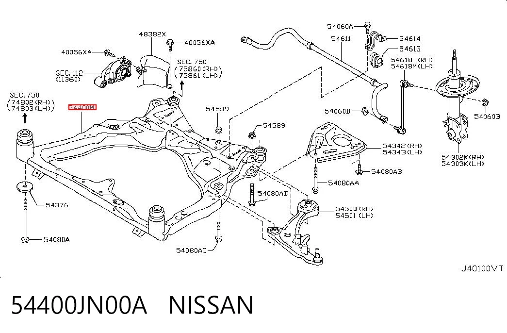 54400JN00A Nissan/Infiniti