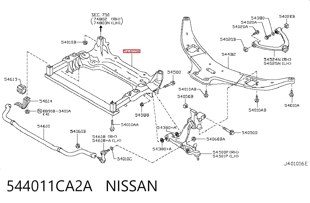 544011CA2A Nissan/Infiniti