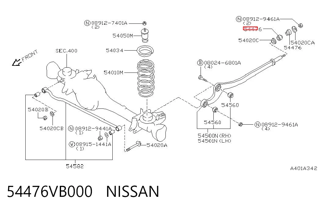54476VB000 Nissan/Infiniti
