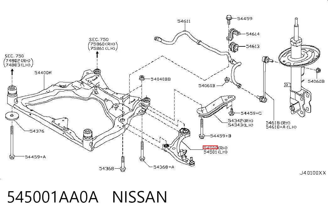 545001AA0A Nissan/Infiniti