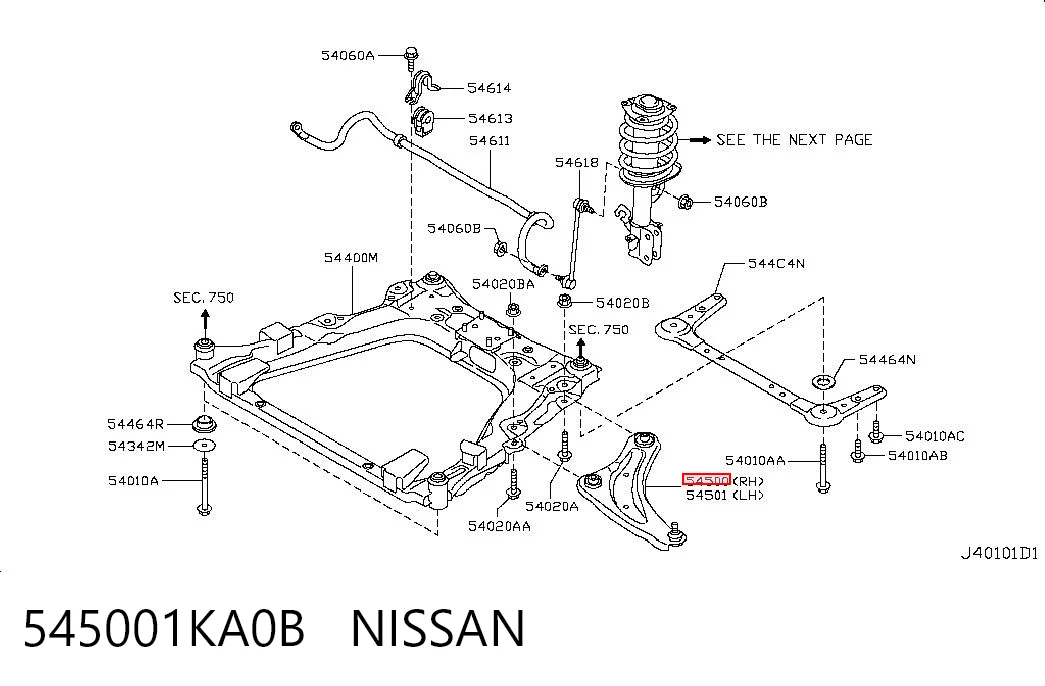 545001KA0B Nissan/Infiniti